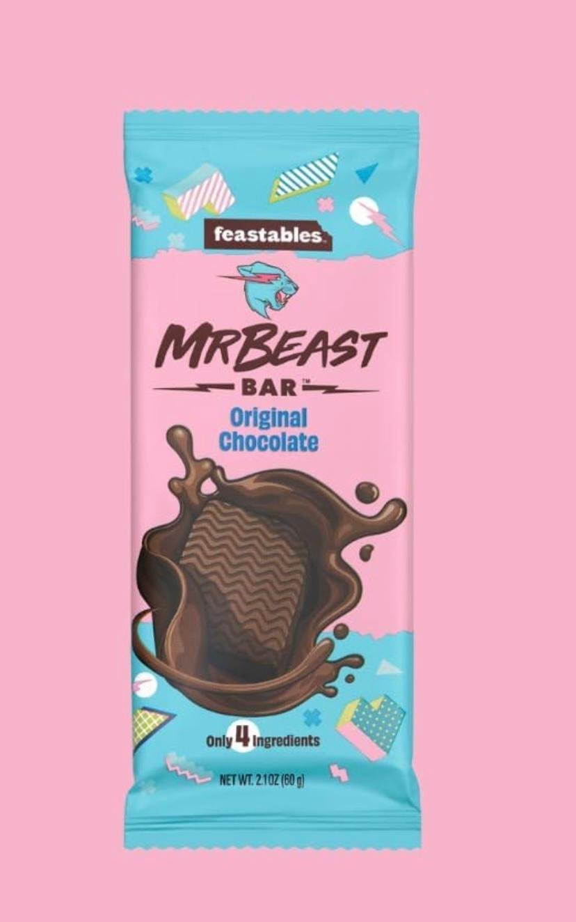Mr BEAST CHOCOLATE ORIGINAL FEASTABLES 60grams (Pack of 10) - Image 2